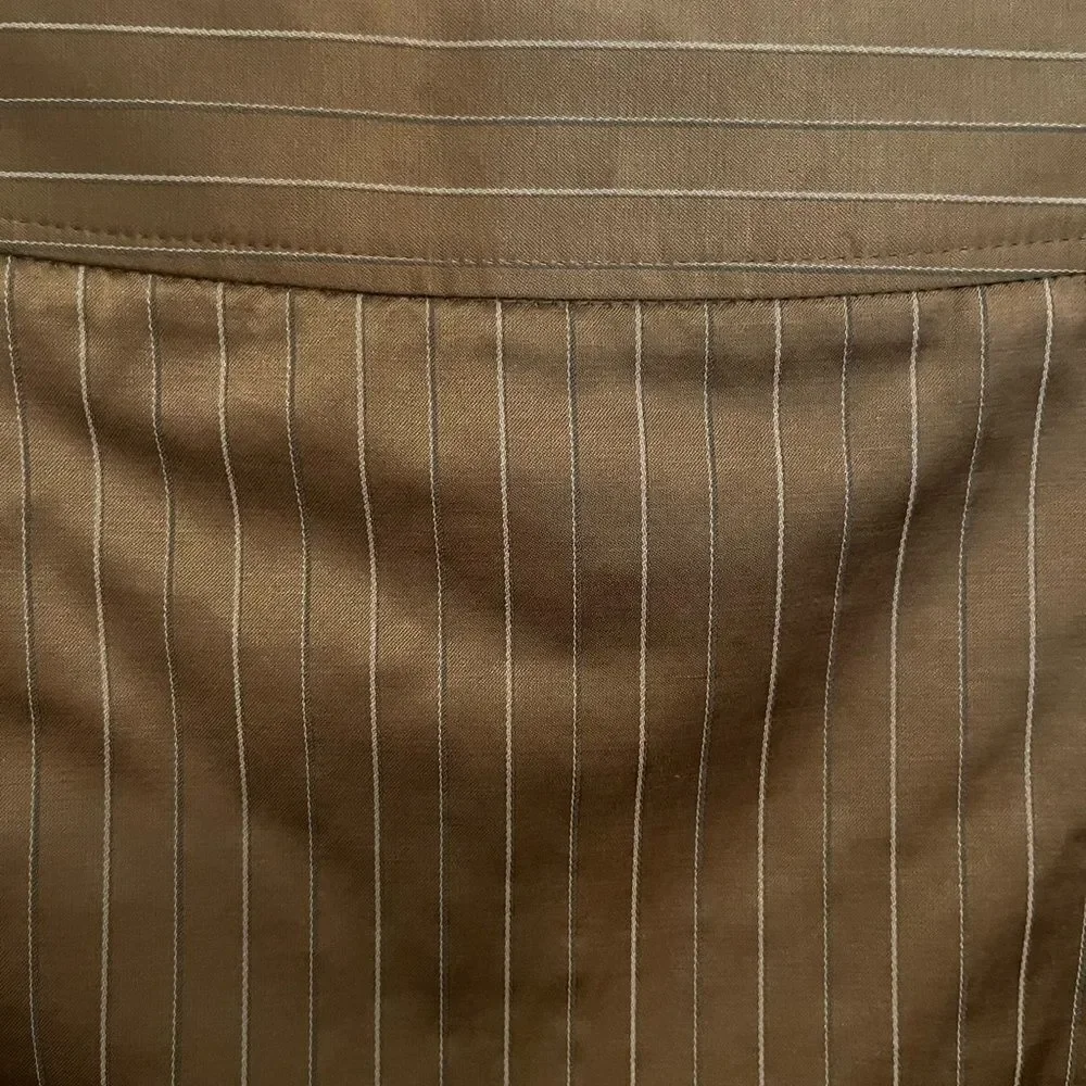 Doncaster Brown Tan Wrap Mini Skirt